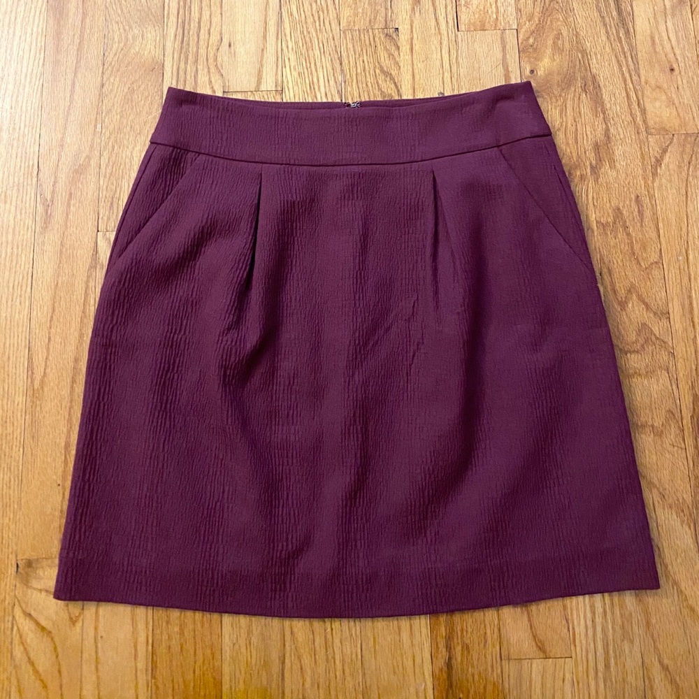 Plum Shift Skirt
